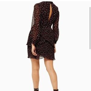 Topshop Pleated Floral Dress, Size 10